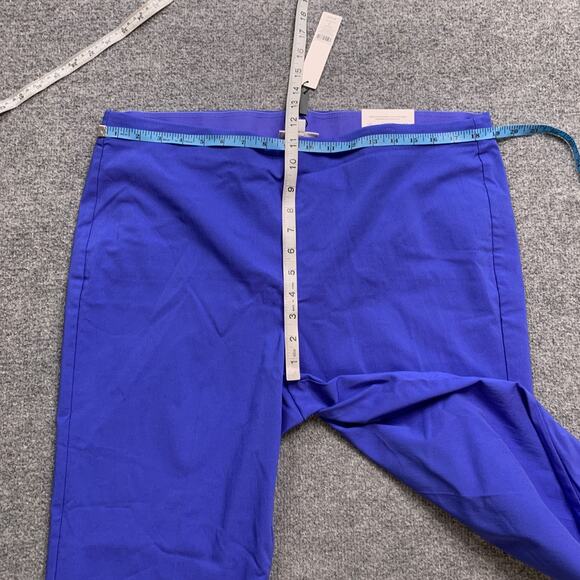 Chicos Pants Womens 16 Purple Nightshade So Slimming Juliet Straight Leg Cropped - Picture 4 of 13